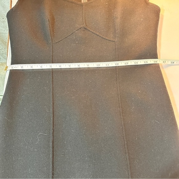 Talbots black wool dress size 4 sleeveless midi warm cozy soft stretchy stretch - Picture 9 of 11